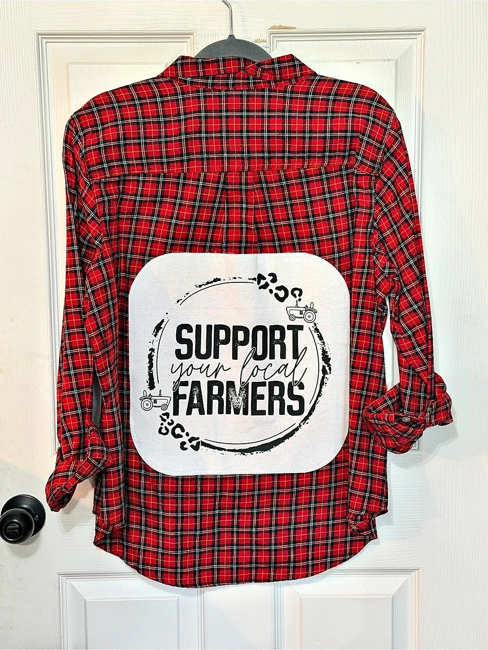 Old Navy The Classic Shirt Plaid Shirt Red & Black Size XL